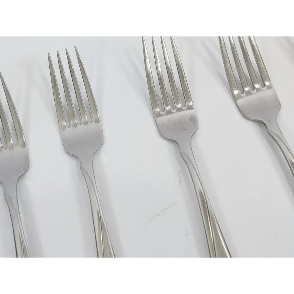 Oneida Flight Reliance 9 Dinner Forks Lot Set Stainless Steel